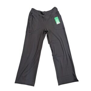 Copyleaf Womens Yoga Pants XL Dark Grey Wide Leg High Waist Pockets NWT